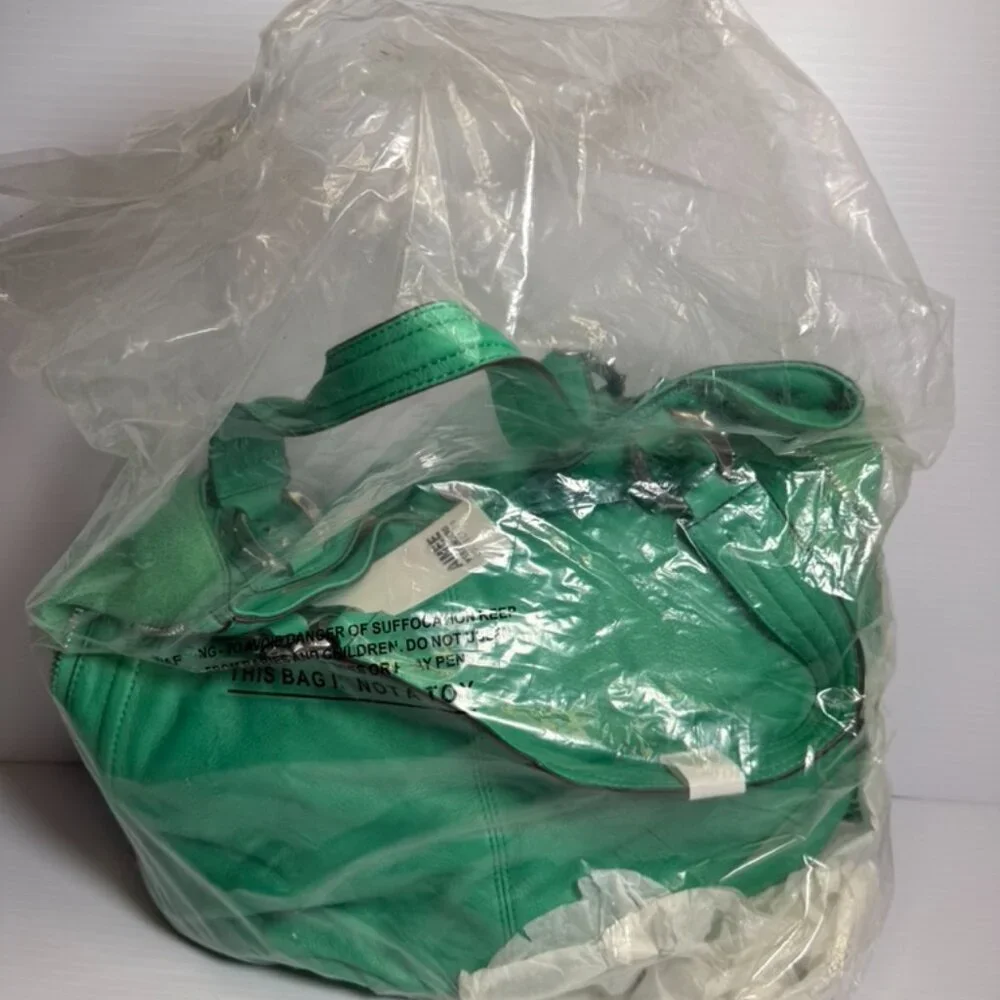 Aimee Kestenberg Vibrant Green Leather Shoulder Bag